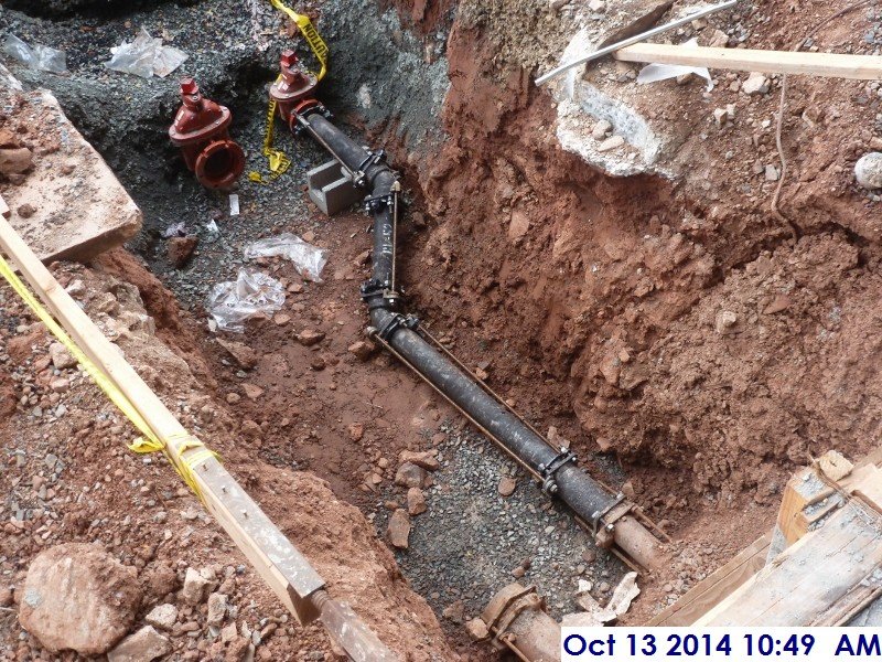 Installed piping for the water tie in at Rahway Ave. (800x600)